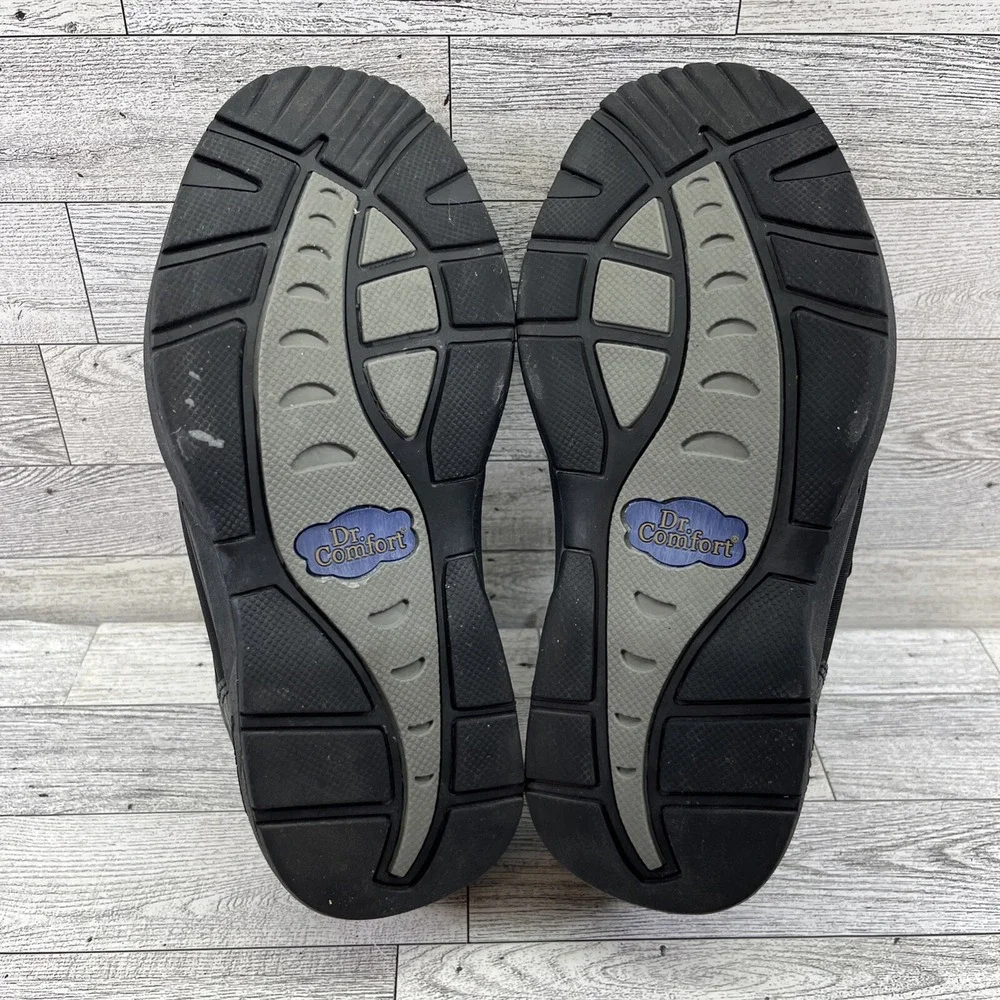 Dr Comfort Brian X-Depth 6910 Black Leather‎ Comfort Shoes Men Size 6XW